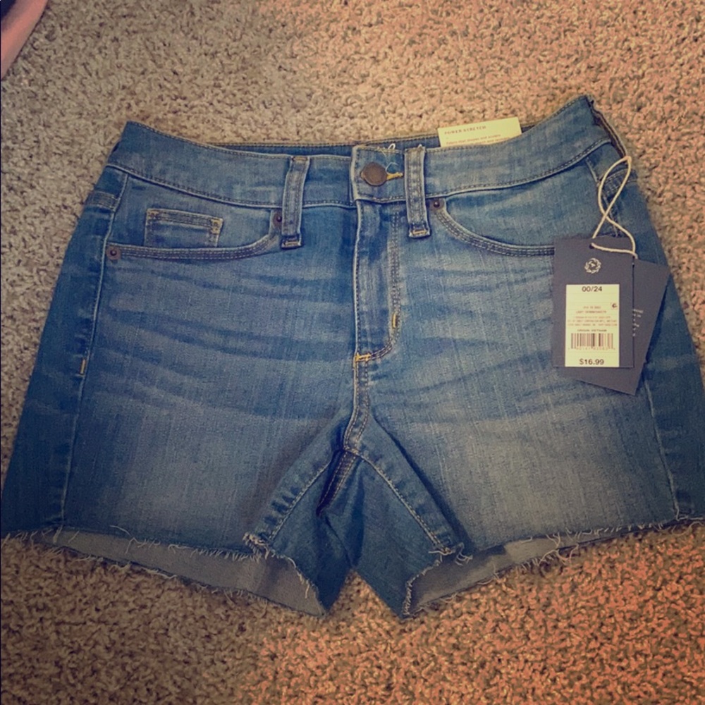 High-Rise Midi Shorts